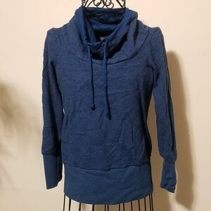 Icebreaker Merino Sweater Womens Blue Grass Cowl Neckline. Size: XS.